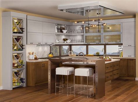 Merillat cabinetry is not just cabinets. Merillat Masterpiece® Gallina in Maple Pebble Grey ...