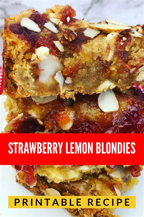 1 cup unsweetened coconut flakes. Strawberry Blondies | Kids Baking Club | Recipe in 2020 ...