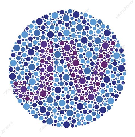 Colour Blindness Test Chart Illustration Stock Image C0497722