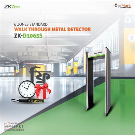 Zkteco D1065s 6zone Metal Detection Archway Walk Through Metal