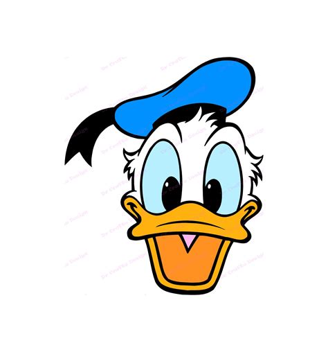 Donald Duck Head Outline