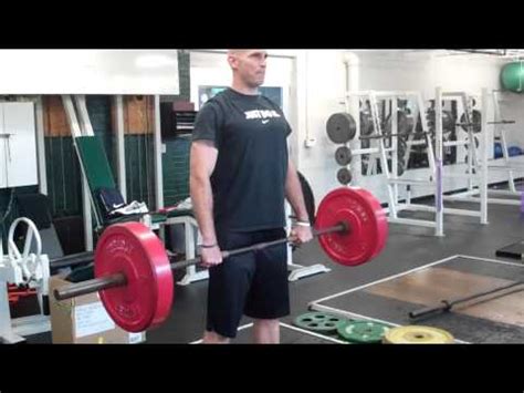 Unlike a regular deadlift, you hold a barbell up at all times, lifting it periodically with your legs and lower back. Romanian Deadlift - YouTube