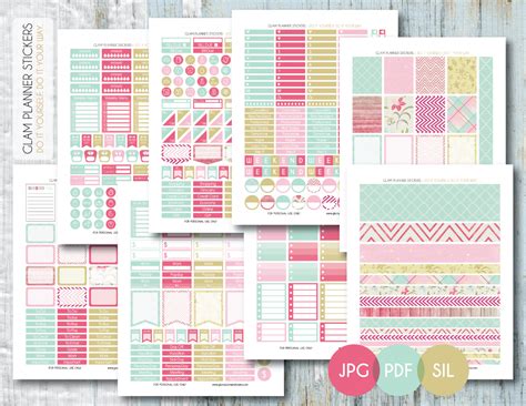 Free Printable Monthly Planner Stickers Printable Templates