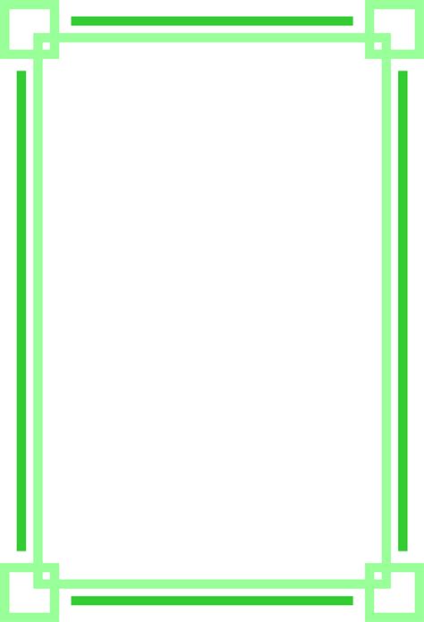 Border Green Free Stock Photo Illustration Of A Blank Green Frame