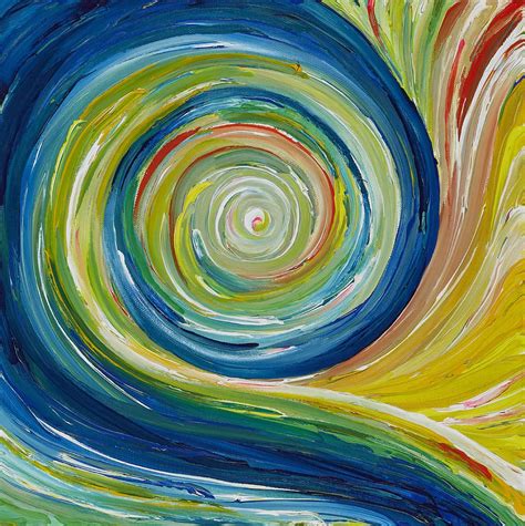 Rhythm Art The Swirl In This Painting Communicates A Steady Rhythm