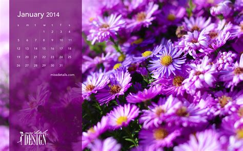 January Desktop Calendar 2014
