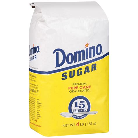 Domino Premium Sugar Cane Granulated Sugar 4 Lb Bag
