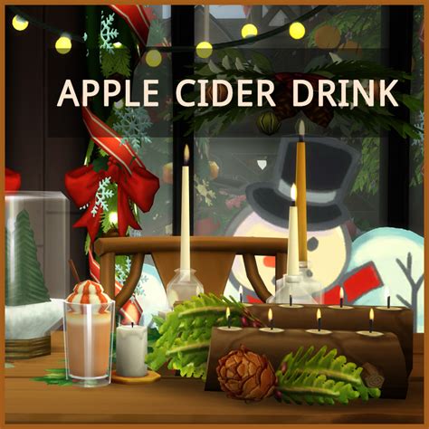 Files Caramel Apple Cider Drink Mods The Sims 4 Curseforge