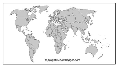 Blank World Map For Labeling