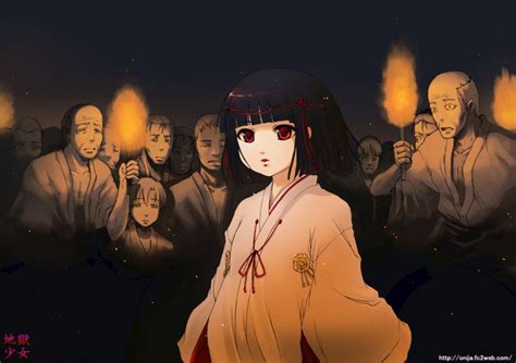 enma ai jigoku shoujo tagme 00s black hair red eyes image view gelbooru free anime