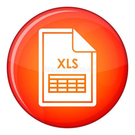 File Xls Icon Flat Style Editorial Stock Photo Illustration Of