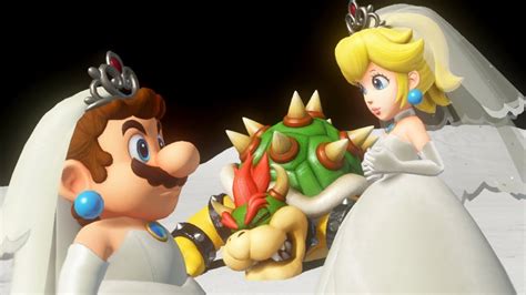 Wedding Mario Peach And Bowser