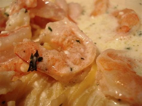 Shrimp, broccoli, and alfredo sauce are layered over angel hair pasta in this quick and easy casserole version of the classic pasta dish. An American Housewife: Easy and Quick Shrimp Alfredo (the ...