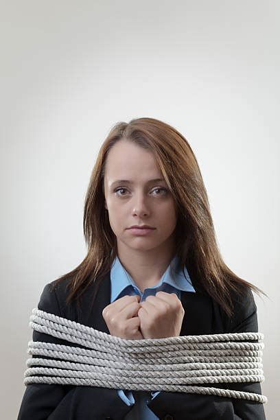 Business Women Tied Up Rope Stock Photos Pictures