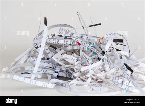 Shredded Paper Document Stock Photo Alamy