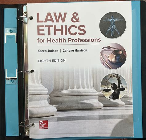 Law Ethics For Health Professionals Th Edition Judson And Harrison Text Book For Sale Online