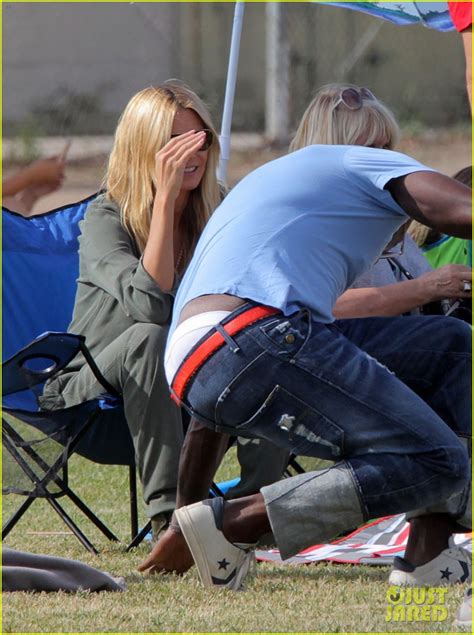 Heidi Klum And Seal Keep Things Friendly During Sons Game Photo 3490577 Heidi Klum Seal