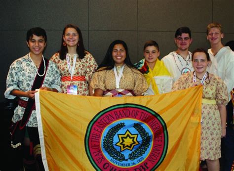 cherokee youth council represents in oklahoma city the cherokee one feather