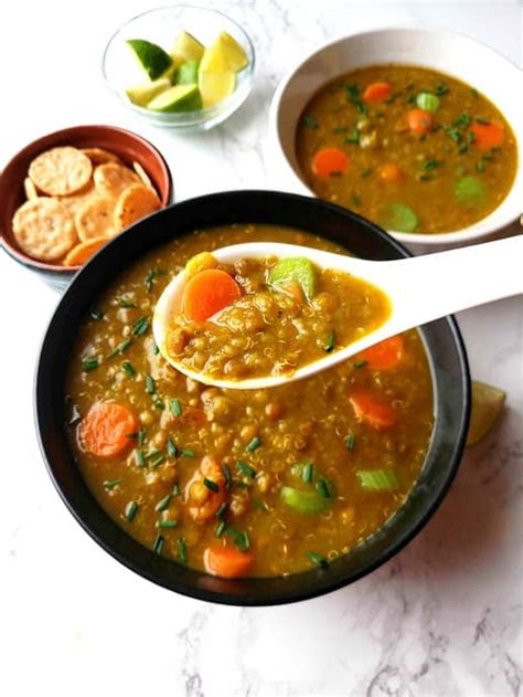 Lentil Quinoa Soup Instant Pot Profusion Curry
