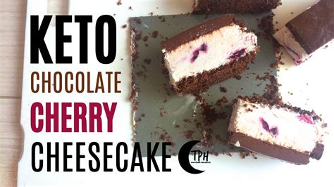 Perfect if you are craving a little bit of chocolate. TPH Keto chocolate cherry cheesecake recipe, no-bake sugar ...