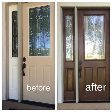 Stain Your Fiberglass Front Door With Zar Wood Stain