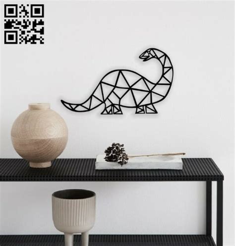 Geometric Dinosaur E0014298 File Cdr And Dxf Free Vector Download For