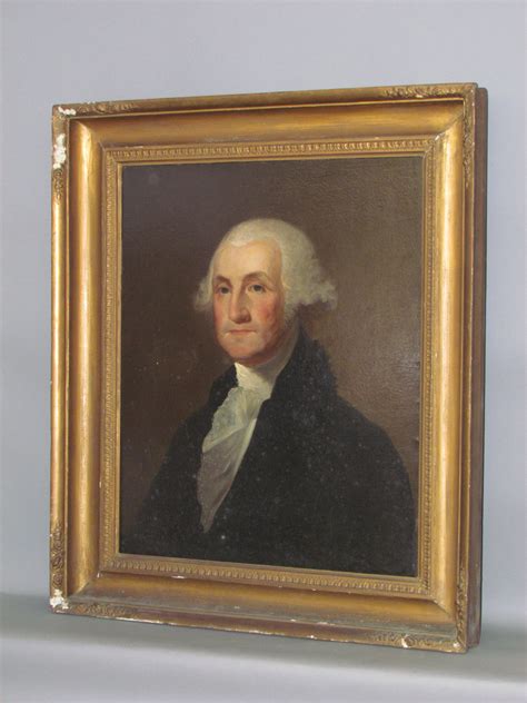 Oil On Canvas Of George Washington Horst Auctioneers