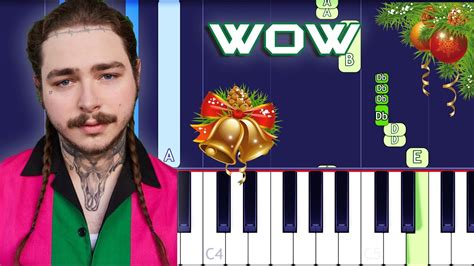 Post Malone Wow Piano Tutorial Easy Piano Cover Youtube