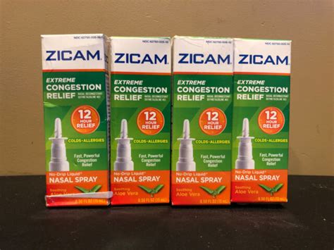 2x Zicam Extreme Congestion Relief Nasal Decongestant Spray Ex 2022 For Sale Online Ebay