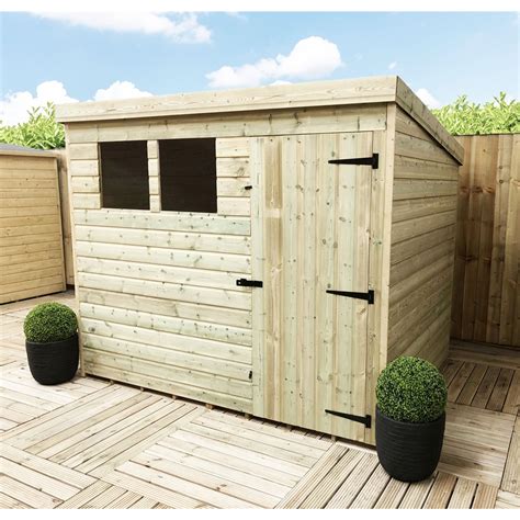 Aston Pent Sheds Bs 7ft X 6ft Pressure Treated