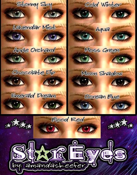 Mod The Sims Star Eyes By Amandaskeefer