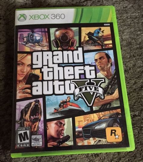Xbox 360 Grand Theft Auto V Gta 5 With Map Ebay