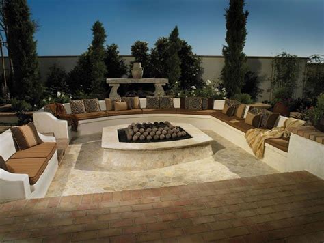 Large Outdoor Seating Area With Fire Pit When I Win The