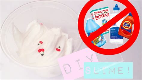 Diy Slime Without Borax Detergent Liquid Starch Contact Solution