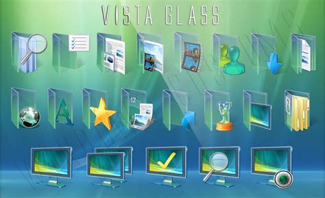 Скачать Vista Glass Icon Pack By 696 Windows Customs иконки для