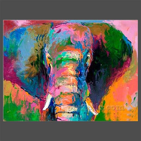 Give them a tap with a small tack or finishing hammer. Lovely Elephant Canvas Art Oil Painting (buy directly)-in ...