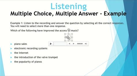 Multiple Choice Multiple Answers Pte Listening Methods Tips