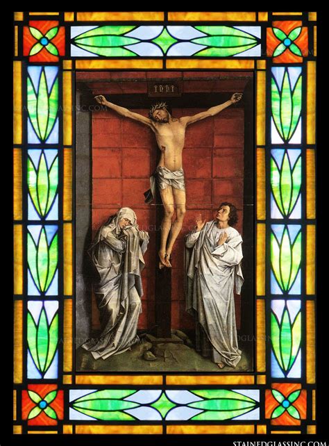 Christ On The Cross With Mary And St John By Rogier Van Der Weyden