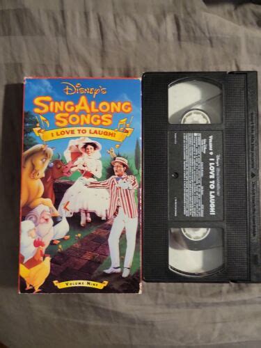 Disney Sing Along Songs Mary Poppins I Love To Laugh Vhs Video Tape