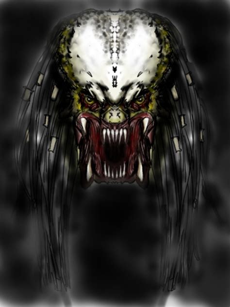 Predator yautja drawing vs chrisozfulton alien deviantart face aliens predalien predators fan tattoo xenomorph. Predator Face Sketch by Mariano-T on DeviantArt