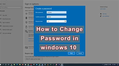 How To Change Password In Windows 10 2020 Computer How To Set