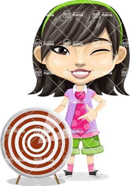 Asian School Girl Cartoon Vector Character Aka Ah Cy Target Graphicmama