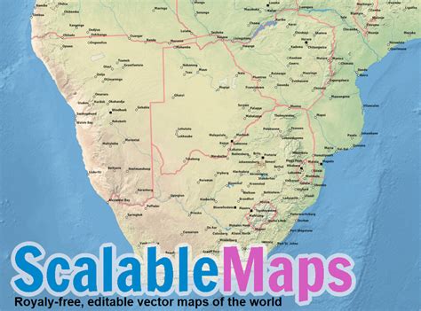 Scalablemaps Vector Maps Of Southern Africa