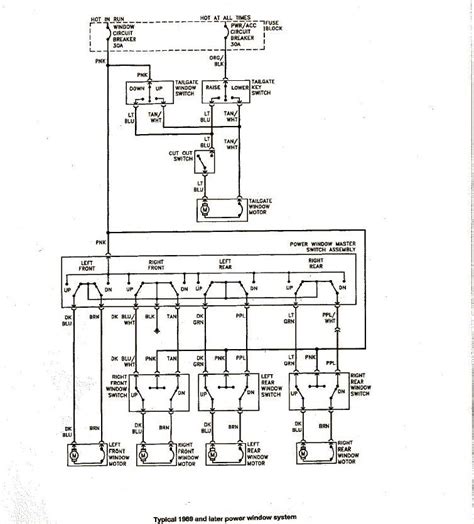 Silverado Power Window Cable Diagram