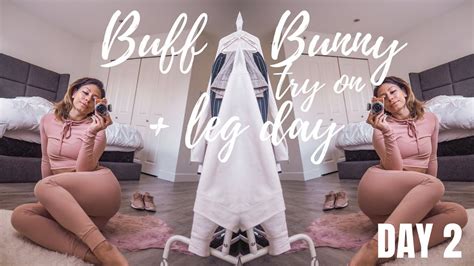 Buff Bunny Try On And Leg Day 13 Days Of Christmas Youtube