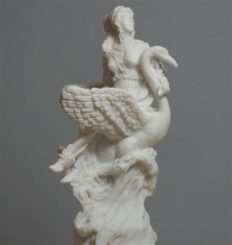 Aphrodite And Swan Greek Goddess Venus Statue Alabaster