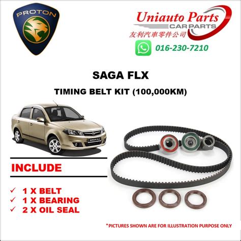 Siapa kata kereta auto tak best layan track? PROTON SAGA FLX TIMING BELT KIT (100K) | Shopee Malaysia