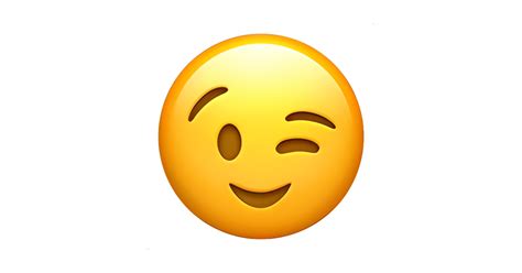 Visage Clignant Dun Il Emoji Signification Copier Coller