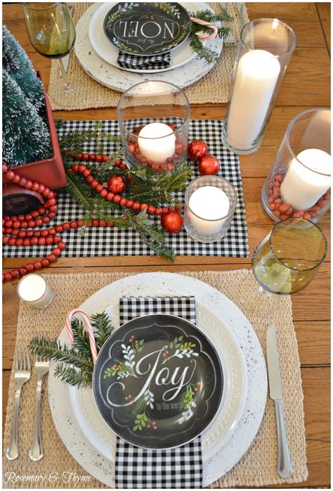 A Country Christmas Tablescape