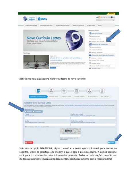 Curriculo Lattes Tutorial Gambaran